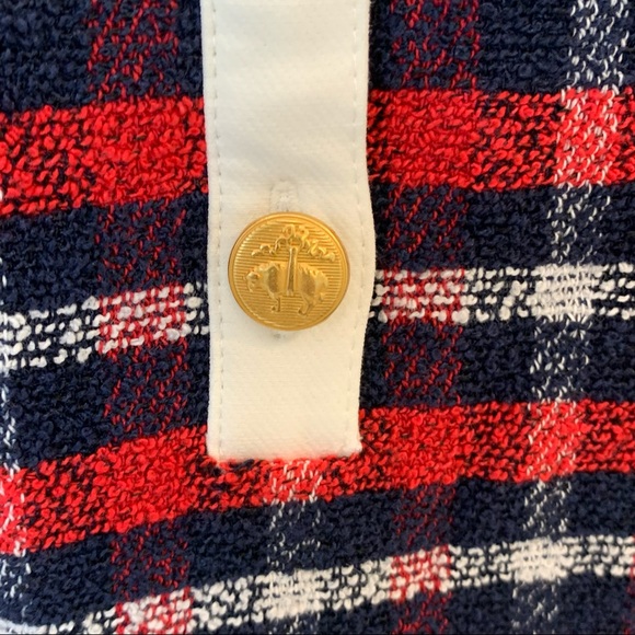 NWT BROOKS BROTHERS Checked Boucle A-Line Dress, Size 12 - Picture 8 of 9